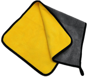 Рушник Primo з мікрофібри для автомобіля 30x60 см - Gray&Yellow