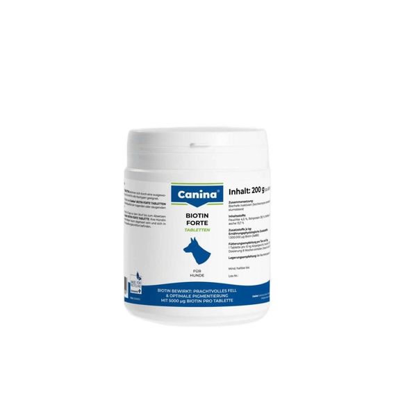 Canina Biotin Forte витамины для красоты и здоровья шерсти собак, 60 табл
