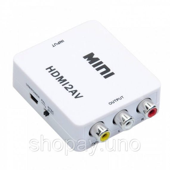 Конвертер HDMI to AV (RCA) Donli av 001 відео та звук (4273) | Зображення 2