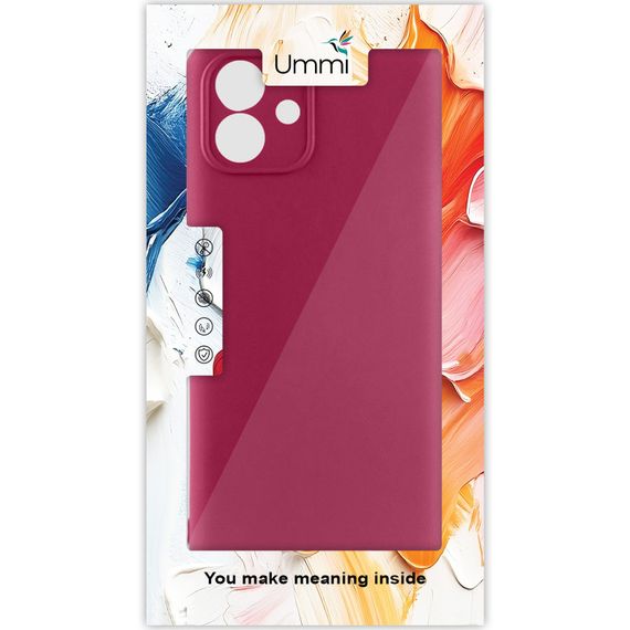 Чохол Silicone Cover Ummi Lakshmi Full Camera (AA) для Samsung Galaxy A04e Бордовий / Marsala | Зображення 1