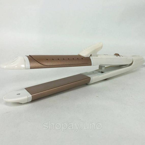 Плойка-праска для випрямлення волосся GEMEI GM-2961 30Вт, Плойка гофре для волосся PA-25 | Зображення 6