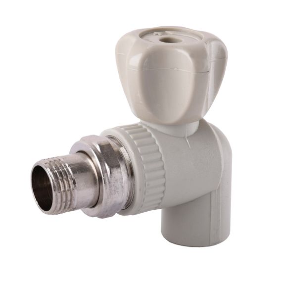 Кран радіаторний кутовий Kalde PPR ф25x3/4 000016047