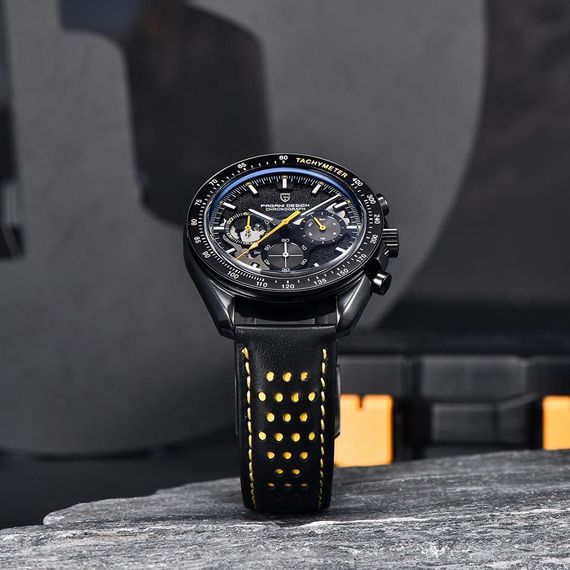 Годинник P2agani Design PD-1779 Black-Yellow | Зображення 1