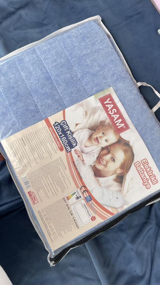 Электропростынь турецкая "Здоровый сон - залог хорошего самочувствия" 120/160 см. YM2301 | Зображення 2