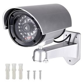 Муляж камеры видеонаблюдения с мигающим светодиодом, на батарейках, MG-280 / Камера обманка с подсветкой