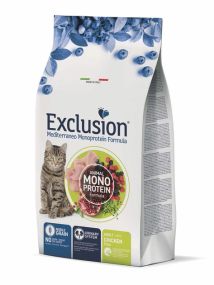 Повнораціонний сухий корм Exclusion Cat Adult Chicken з м’ясом курки для дорослих котів всіх порід 1,5 кг