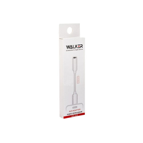 Адаптер WALKER HF WA-020 Type-C/AUX білий | Зображення 1