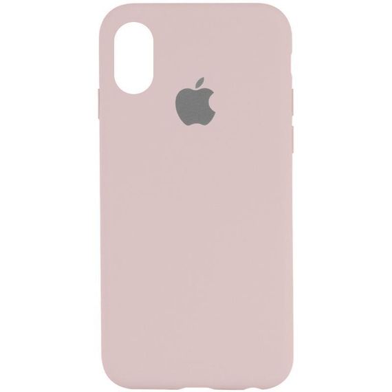 Чохол Silicone Case Full Protective (AA) для Apple iPhone XS Max (6.5") Рожевий / Chalk Pink
