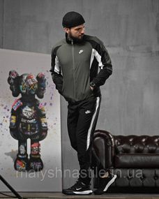 Мужской спортивный костюм N black/oliva 4 ДЛ6267