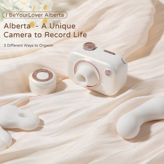Смарт стимулятор 5-в-1 для клітора, сосків та точки G BeYourLover Alberta у вигляді фотоапарата, білий sexstyle | Зображення 7