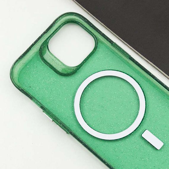 Чехол TPU Radiance with MagSafe для Apple iPhone 14 (6.1") Green | Зображення 7