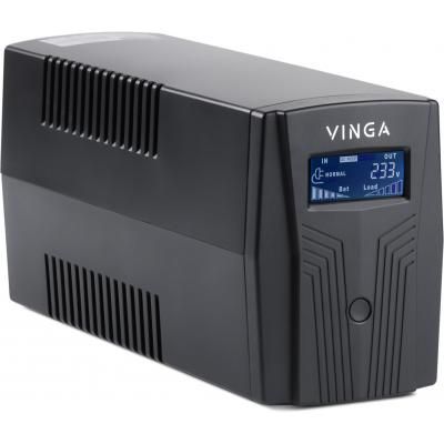 Пристрій безперебійного живлення Vinga LCD 600VA plastic case (VPC-600P) | Зображення 1