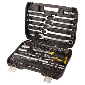 Набір насадок торцевих і біт Sigma 1/4", 1/2" 82 шт CrV mid (6001551)