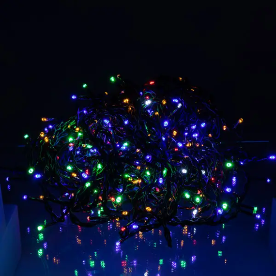Уличная гирлянда Бахрома 25 м 405 LED черный провод Мультиколор 25MBML | Зображення 2