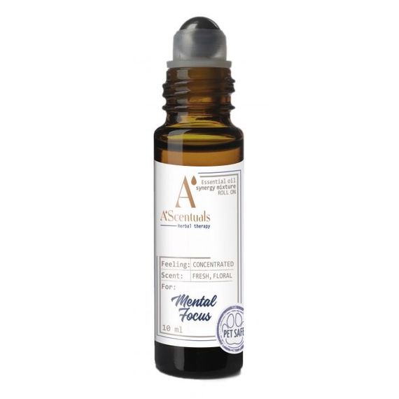 Суміш ефірних масел для концентрації уваги вихованця Mental Focus (roll) 10 ml