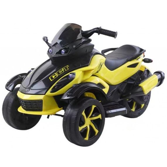 Дитячий електромотоцикл триколісний Spoko (Споко) SP-610 жовтий (42400585)