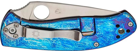 Ніж Spyderco Tenacious D2 Titanium Blue | Зображення 3