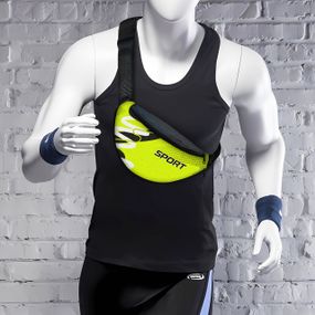 Сумка-бананка мужская/женская Sport 32×16 см с расширителем поясная сумка или сумка через плечо (02894)