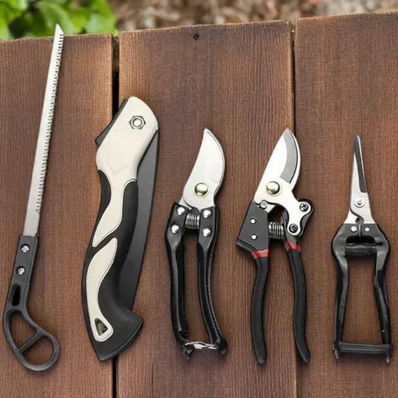 Набір інструментів для саду 5 в 1, універсальний комплект для обрізання дерев і чагарників | Зображення 6