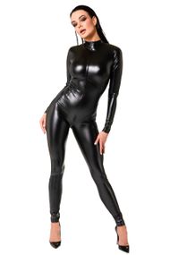 Комбинезон Noir Handmade F331 Powerwetlook Overall Черный 3XL