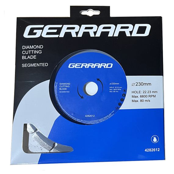 Диск алмазный по бетону Segment - 230x7.5x22.23мм Gerrard 4282612 | Зображення 1