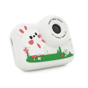Детский фотоаппарат M03 Белый Кролик,2 камеры,экран IPS 2-дюймы,Type-C,White,BOX
