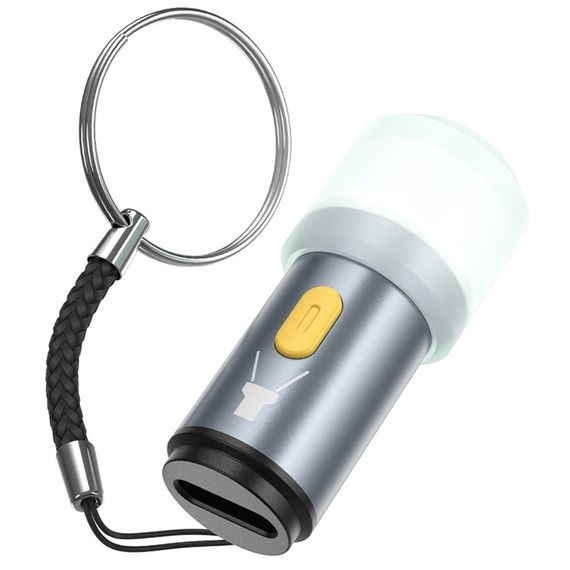 Фонарик брелок Hoco UA38A Type-C to LED Light – Grey