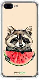 Чохол на iPhone 7 Plus Єнотик з кавуном "4605sp-337-2448"