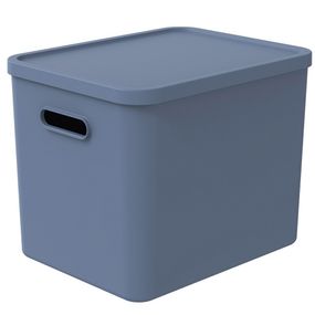 Контейнер для хранения вещей с крышкой Rotho (Рото) Albula 27 л (10631) Синий