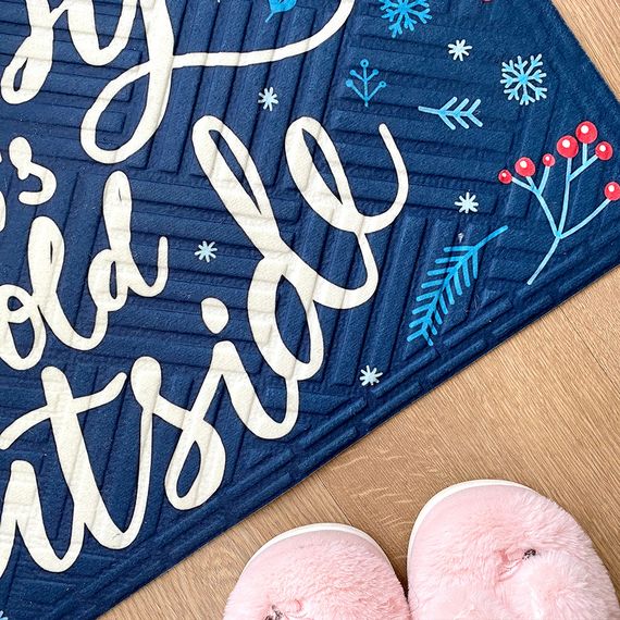 Килимок придверний з принтом Baby, it’s cold outside 45x75x0,4 см | Зображення 2