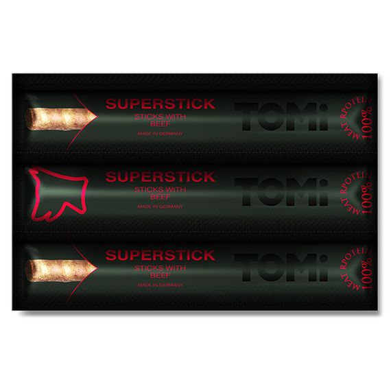 Ласощі для собак TOMi Sticks Dog Beef з яловичиною 3 шт х 10 гр