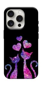 Чохол з картинкою Космічні коти для Apple iPhone 16 Pro (6.3")