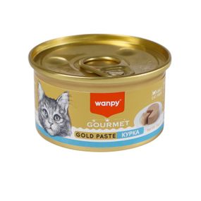 Вологий корм для котів з куркою Wanpy Gourmet Gold Paste Chicken, 85 гр