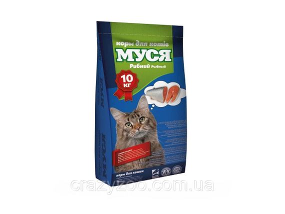 Сухий корм для котів Муся з рибою 10 кг 803706