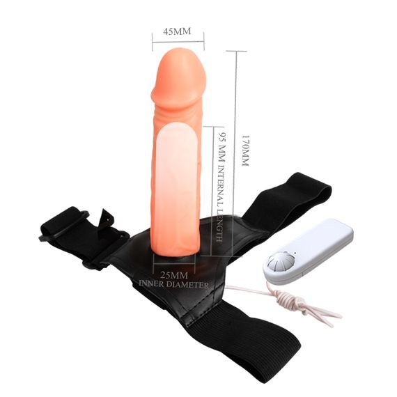 Страпон - Baile Jessica Strap On Vibrating, 17 см | Зображення 5