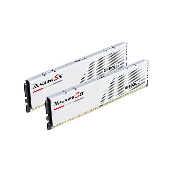 Модуль пам'яті для комп'ютера DDR5 32GB (2x16GB) 6000 MHz Ripjaws S5 White G.Skill (F5-6000J3238F16GX2-RS5W) | Зображення 1