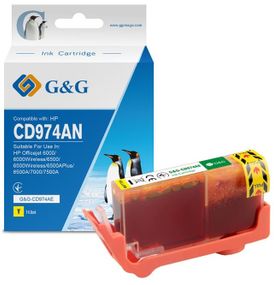 Картридж G&amp;G для HP No.920XL Officejet 6000/6000Wireless/6500/6500Wireless/6500APlus/6500A/7000/7500A Yellow (980стр) (G&amp;G-CD974AE)