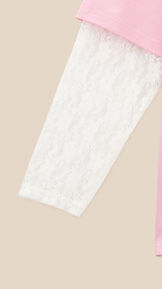 Лонгслів з принтом жіночий LAWA P-WT02312 S/M Рожевий shop (2000999529191) | Зображення 2