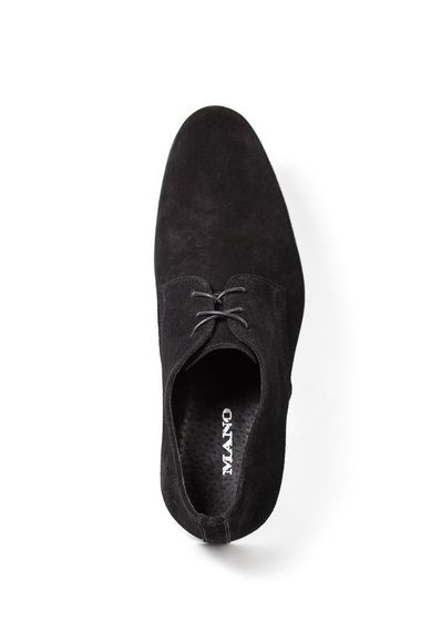 Туфлі підліткові Mano замшеві, чорні 34 розмір (на стопу 22,5 см) | Зображення 2