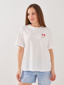 Футболка з принтом жіноча GENUA G01137-0060 2XL Молочний shop (2000999607448)