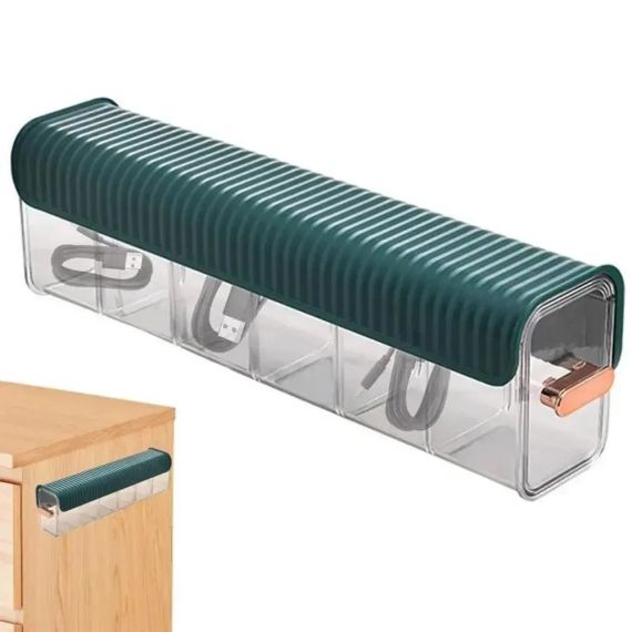 Органайзер 2в1 для хранения белья в ящике или шкафу, пластиковый контейнер для вещей, 1 шт