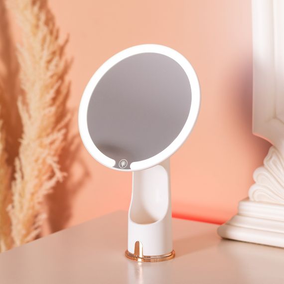 Дзеркало косметичне 18,5х10х29 см з підсвічуванням Біле HP-10-1AW | Зображення 5