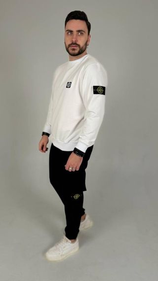 Спортивний костюм Stone Island світшот білий | Зображення 5