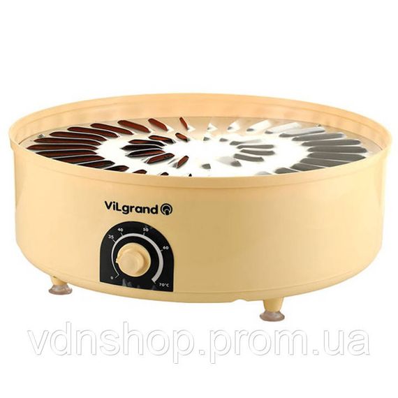 Електрична сушарка для фруктів VILGRAND VDF520-20 520 Вт 20 Л, Якісна сушарка дегідратор для продуктів KL-46 | Зображення 9