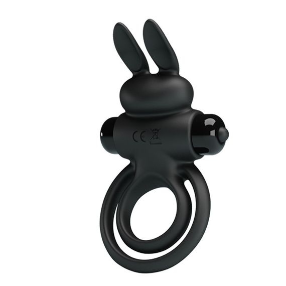 Ерекційне віброкільце PRETTY LOVE VIBRANT PENIS RING III Black sexstyle
