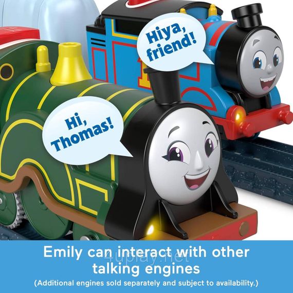 Паровозик Томас і друзі Моторизований поїзд Емілі, що розмовляє, Thomas & Friends Motorized Train Talking Emily Engine | Зображення 4