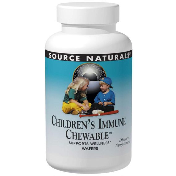 Зміцнення імунітету для дітей, Children&#039;s Immune Chewable, Source Naturals, 30 жувальних цукерок