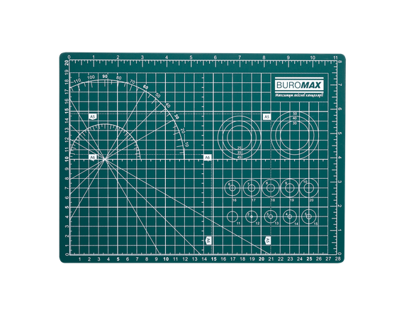 Килимок для печворка BUROMAX BM.6504 Cutting Mat А4 (21*30 см) (6220)