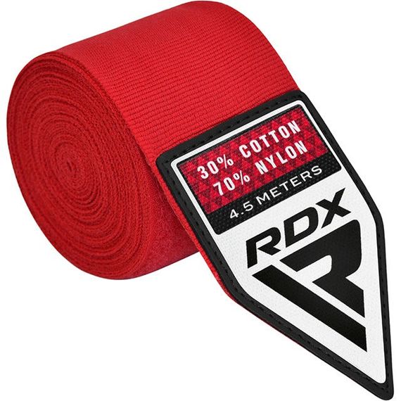 Бинти для боксу RDX WX Professional Boxing Hand Wraps Red (4.5м.) | Зображення 1