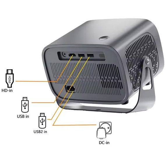 Проектор 4k ver.1 Android A10 Black | Зображення 2